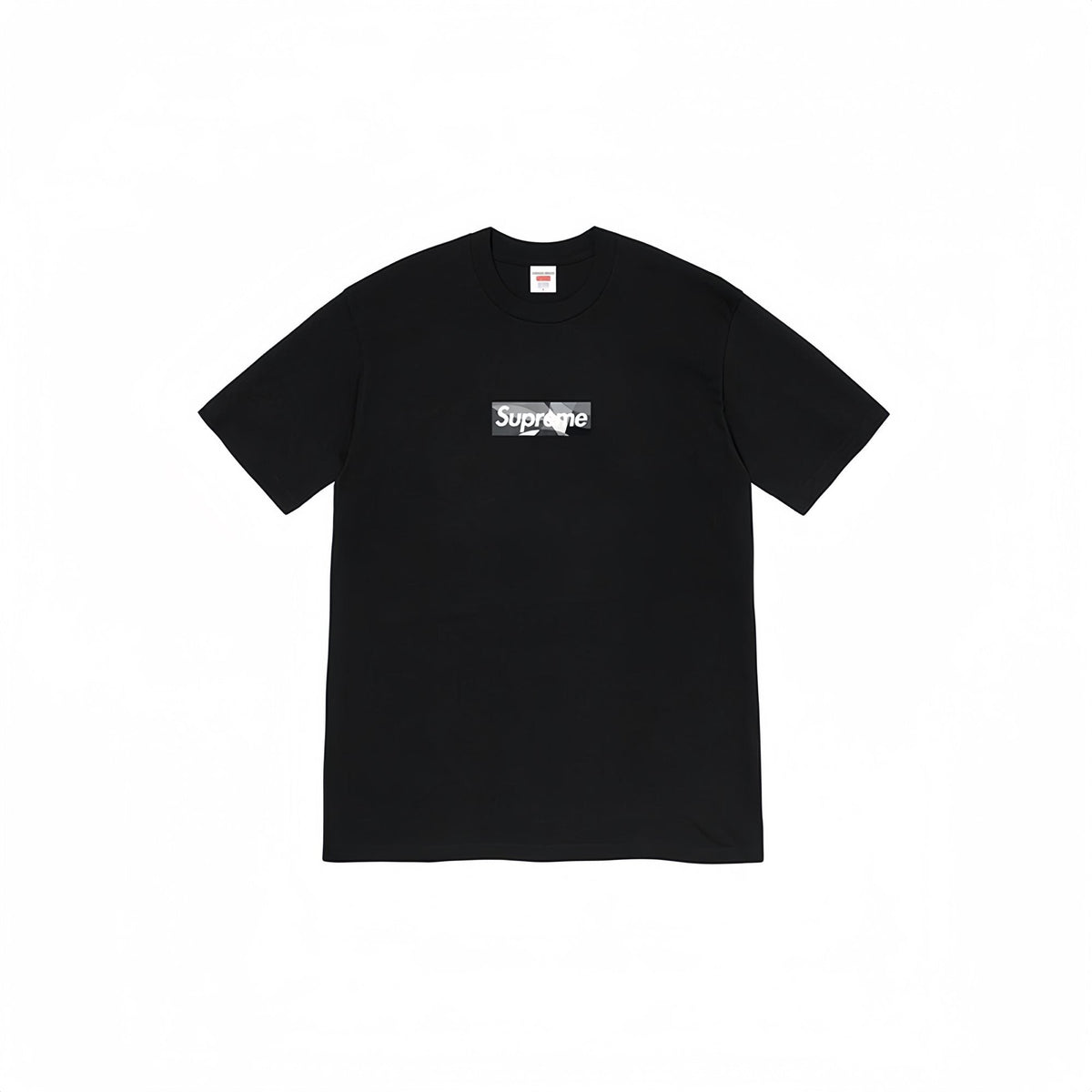 Supreme Black/Gray Box Logo Short-Sleeve T-Shirt — front
