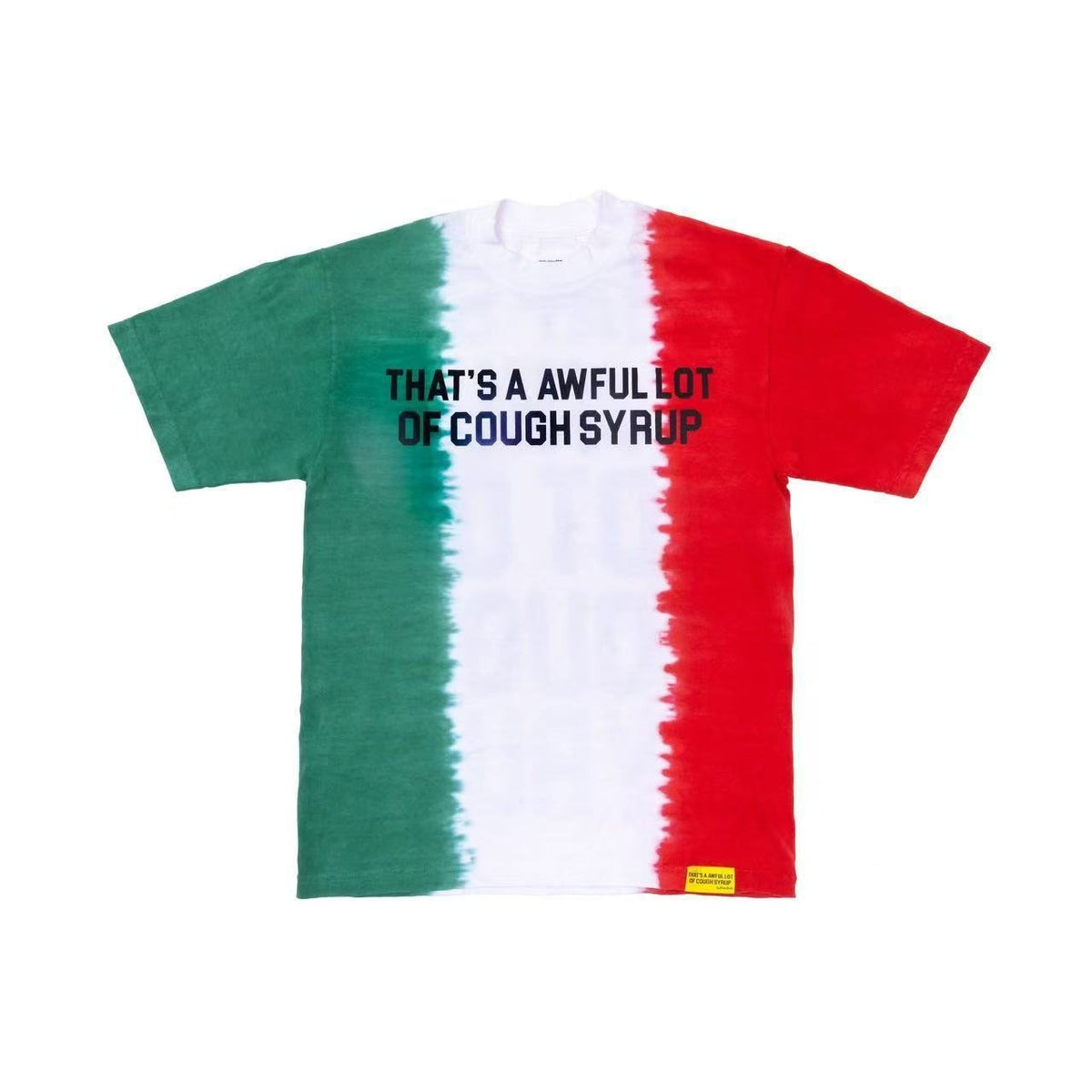 THAT'S A AWFUL LOT OF COUGH SYRUP Tri-Panel Graphic T-Shirt — hero